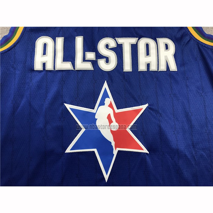 Camiseta All Star 2020 Milwaukee Bucks Giannis Antetokounmpo NO 34 Azul